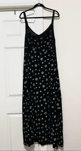 JUNAROSE Black Polka Dot Maxi Size 16