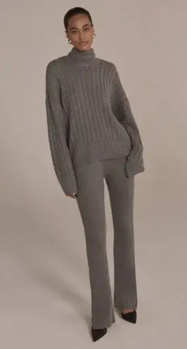 đź’•FAVORITE DAUGHTERđź’• Masha Cable Knit Turtleneck Sweater Storm Cloud Grey L NWT Size L