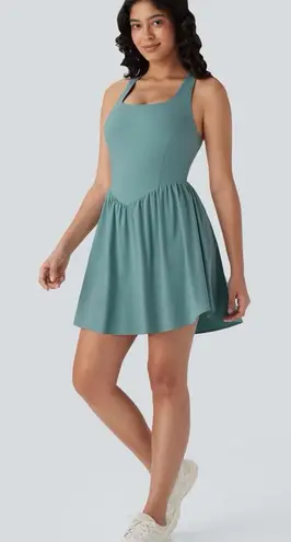 Halara Women's Breezeful Backless Corset 2-in-1 Pocket Mini Active Dress Size M