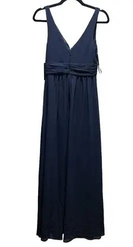 Lulus  RUCHED A-LINE CHIFFON MAXI Dress, New with Tags, Navy