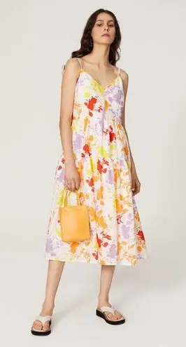 Peter Som Collective Sleeveless Floral Printed Midi Dress Size 8