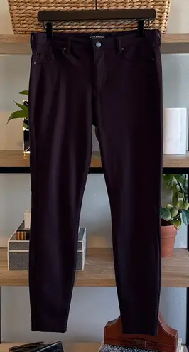 Liverpool Jeans Company Liverpool Mid-Rise Madonna Aubergine Ponte Knit Jegging Legging Pants, 8 / 29