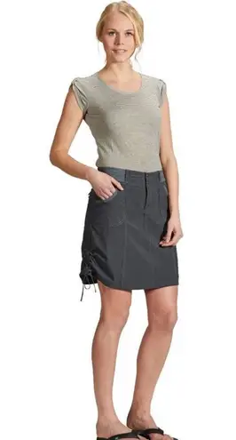 Kuhl Durango Athletic Cargo Skort Skirt Gray Size 8 Hiking Outdoor Travel - Image 1