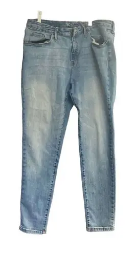 MOSSIMO Women’s Power Stretch Curvy Skinny Distressed Jeans Size 14 Short Blue