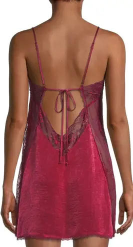In Bloom by Jonquil Coquette Wait Until Dark Lace Trim Chemise Slip Dress Size L Red Size L