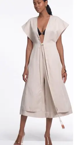 Andrea Iyamah MOS CULOTTE - CHALK. MSRP $255