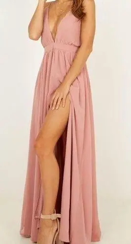 NWT ShowPo. Shes a Delight dusty rose maxi dress size S Pink