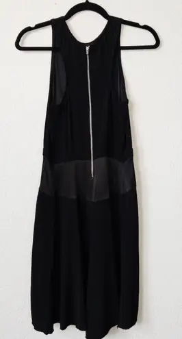 Maje Black Alissa Contrasting Waistline A-Line Dress Size 1