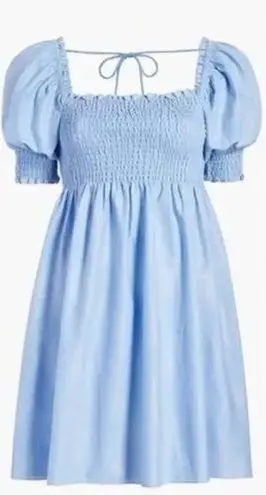 Hill House  Athena Nap Dress in Light Blue Glitter