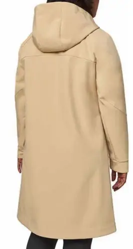 Mondetta Raincoat Hooded Longline Soft Shell Warm Beige Coat Size Medium - Image 2