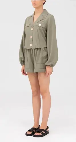 Finders Keepers Golden Shirt Olive Size XXS NWT