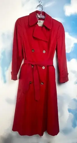 Aquascutum rare vintage Aqua 5 trench coat Red Size M