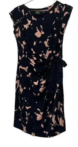 A pea in the pod Taylor for  navy and pink maternity side tie dress. Size M.