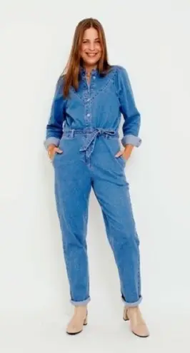 Object Objmanya Denim Blue Jumpsuit Size XS