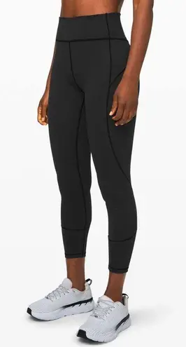 Lululemon In Movement Tight 25" *Everlux - Black - 4