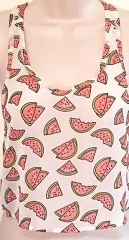 Bethany Mota π Watermelon cropped tank top