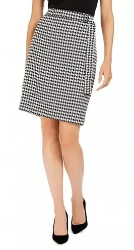 Calvin Klein FINAL PRICE  Belted Houndstooth Pencil Skirt - Image 1