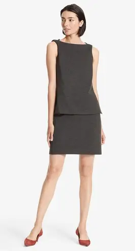 MM.LaFleur The Crosby Skirt - Textured Ponte - Charcoal Gray - 8