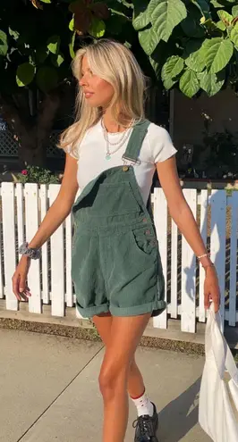 Princess Polly Green Overalls