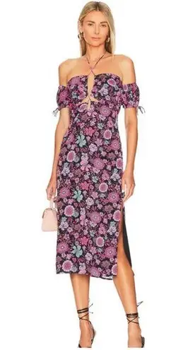 Majorelle Olivia Midi Dress in Dancing Valley Black
Nwt