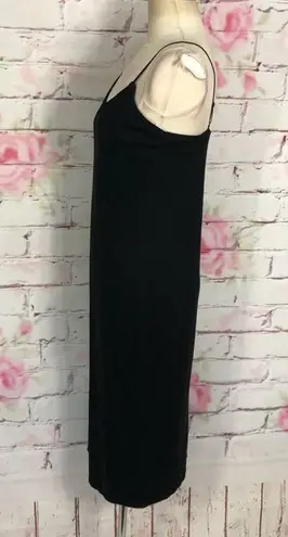 AFRM fauna black ribbed tanks midi dress Size L