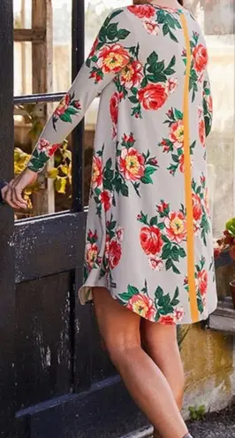 Matilda Jane Grey Floral Long Sleeved Mini Dress