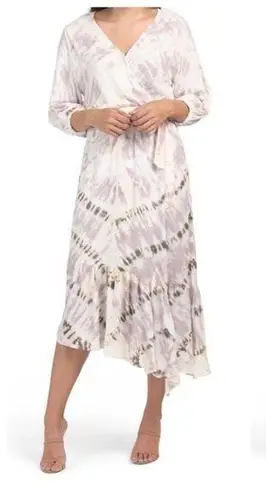 Young Fabulous and Broke  Tie dye Asymmetrical Faux Wrap Dress size XS