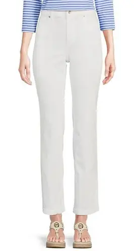 J. McLaughlin white straight legājeans size 8