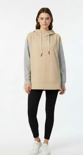 Johnny Was NWT Womens Hoodie Pullover Beige Tan Grey Calme, Medium