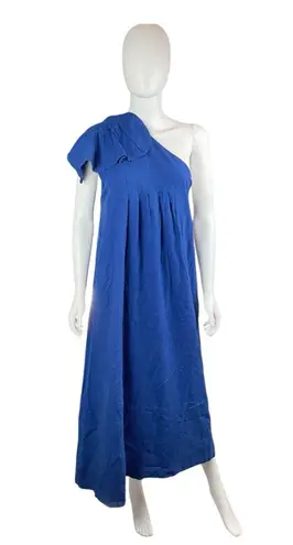 Farm Rio One-Shoulder Linen-Blend Midi-Dress Size Small NWT