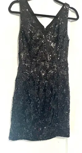 🔥Midnight Nikibiki Black mini Sequined Dress Size S