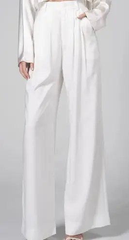 NONchalant Label Women’s Fabi Wide Leg Pant in White Size XS High Waisted Classy - Image 1