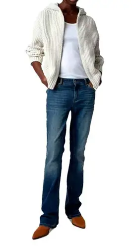 Zadig & Voltaire Anya Zippered Hooded Embroidered Cardigan size L