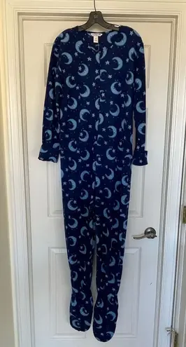 Celestial Moon Blue Adult Onesie GUC Size M