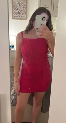 Rumored Bright Pink Dress Size XS