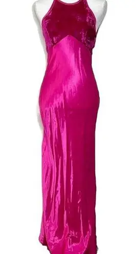 Vintage 90s Satin Pink Gown Size undefined