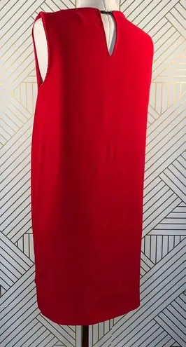 Mango  Suit Red Sleeveless Shift Dress