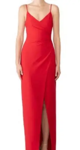 Black Halo Red Maxi Dress