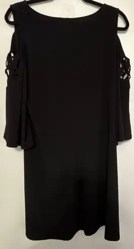 MSK Black Cold Shoulder Cocktail Dress Size Large