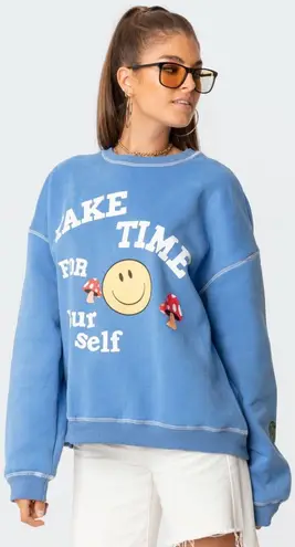 Edikted Toadstool Sweatshirt Blue