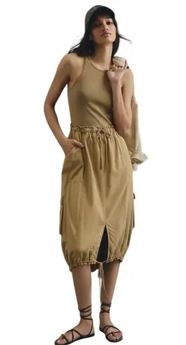 Anthropologie  Daily Practice  Be Bold Racerback Twofer Dress Sz L