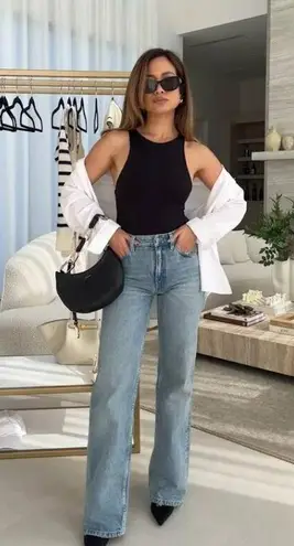 SKIMS Fits Everybody High Neck Bodysuit in Onyx Black Size XX-Small