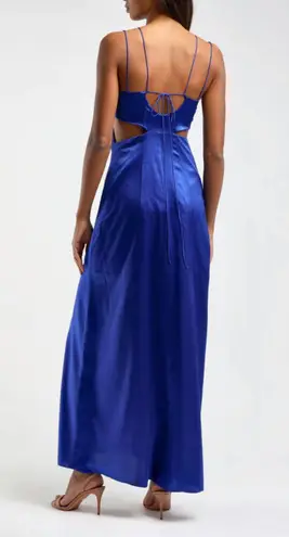 Frame Cut-Out Silk-Blend Maxi Dress