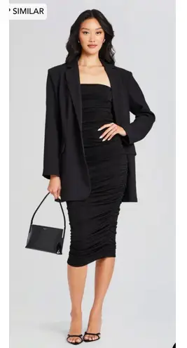 NWT Ser.o.ya Martha Strapless Midi Dress Black Sz XS $295