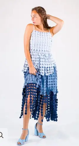 Just Me NWT Avara Boutique Multi Circle Gloria Midi/Maxi Dress Sz M