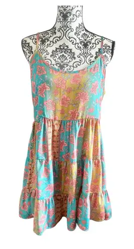 KARMA HIGHWAY Floral Sleeveless Dress Green Size undefined