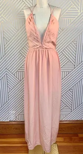 KEEPSAKE the Label Riptide Maxi Dress in Apricot Pink