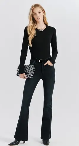 Something Navy High Waisted Denim Bell Bottoms (5'7 and UP)