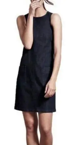 Boden USA Boden Women’s Trafalgar Modern Jumper Black Denim Sleeveless Shift Dress