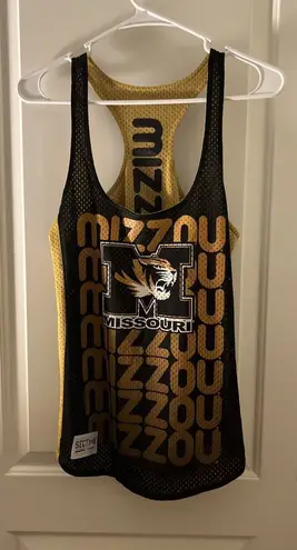 Mizzou Missouri Tigers Mesh Jersy Top Multicolor Womens Size Unknown
